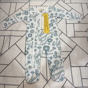 Carley Barley One Piece Floral  & Patterned Size 0-3M NWT 100% Organic Baby Girl